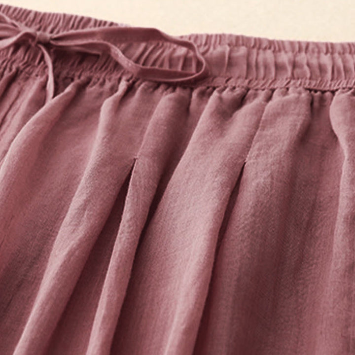 Buddha Stonesカジュアル ルーズ ダブルレイヤー 7-8丈 クロップドパンツ レディース パンツ ポケット付き - image 20