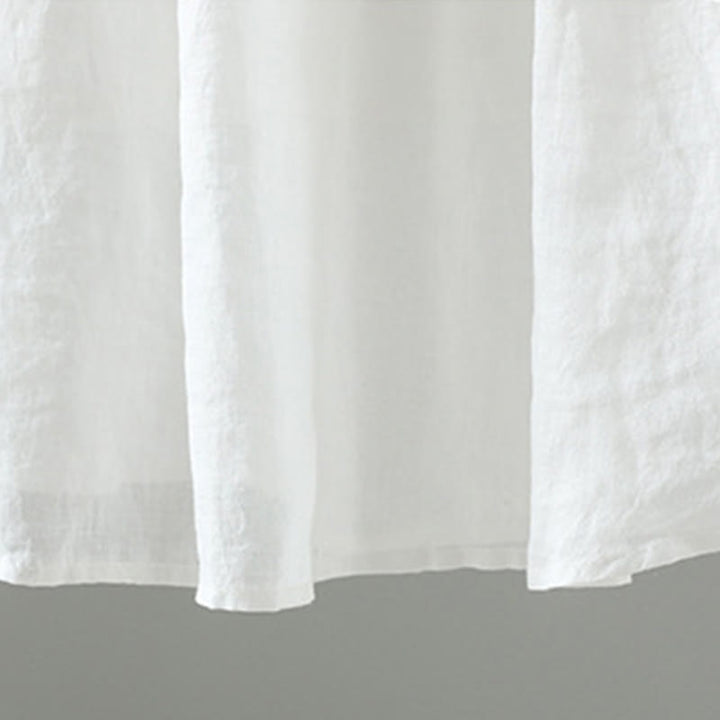 Buddha Stones夏 レトロ 純色 タッセルデザイン レディース スカート ポケット付き - image 8