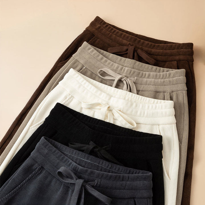 Buddha Stonesレディース 秋冬 ピュアカラー ワイドレッグ コットンパンツ ポケット付き - image 17