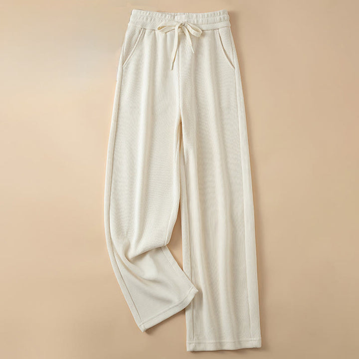 Buddha Stonesレディース 秋冬 ピュアカラー ワイドレッグ コットンパンツ ポケット付き - オールドレース - US14、 UK/AU18、 EU46 (4XL) - image 14