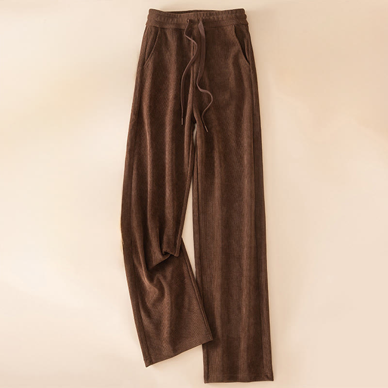 Buddha Stonesレディース 秋冬 ピュアカラー ワイドレッグ コットンパンツ ポケット付き - シエナ - US14、 UK/AU18、 EU46 (4XL) - image 3