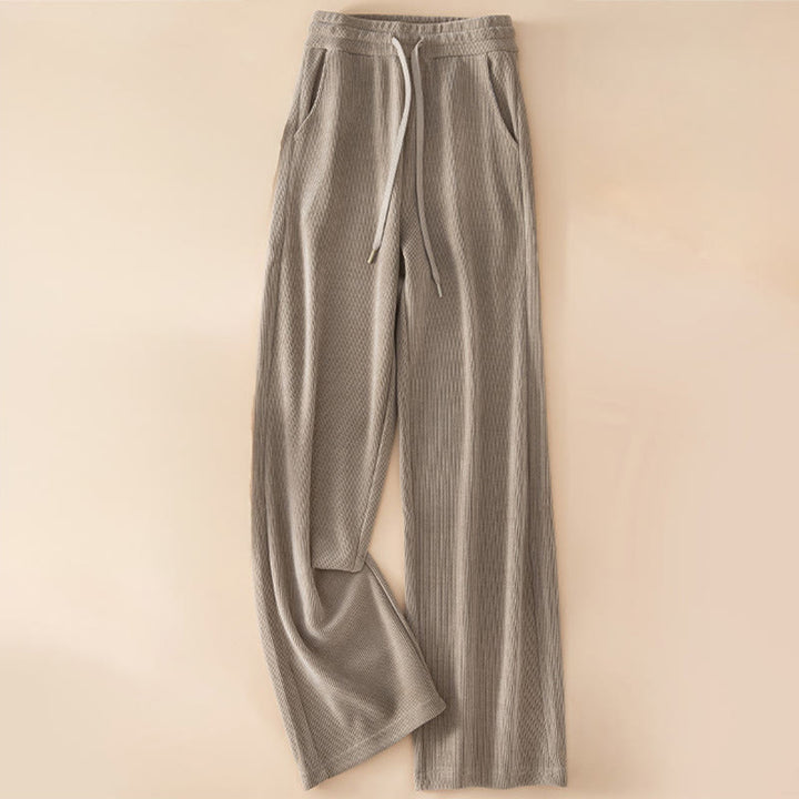 Buddha Stonesレディース 秋冬 ピュアカラー ワイドレッグ コットンパンツ ポケット付き - タン - US14、 UK/AU18、 EU46 (4XL) - image 12