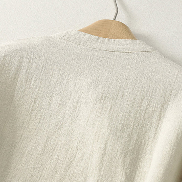 Buddha Stonesスプリング 斜め留め カエルボタンデザイン コットン 長袖 ミディドレス - image 9