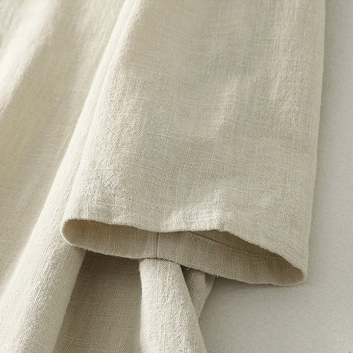 Buddha Stonesスプリング 斜め留め カエルボタンデザイン コットン 長袖 ミディドレス - image 12