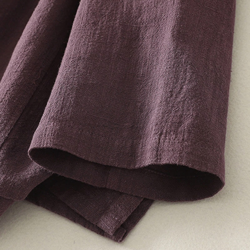 Buddha Stonesカジュアル 無地 フロッグボタン コットン レディース 長袖シャツ - image 3