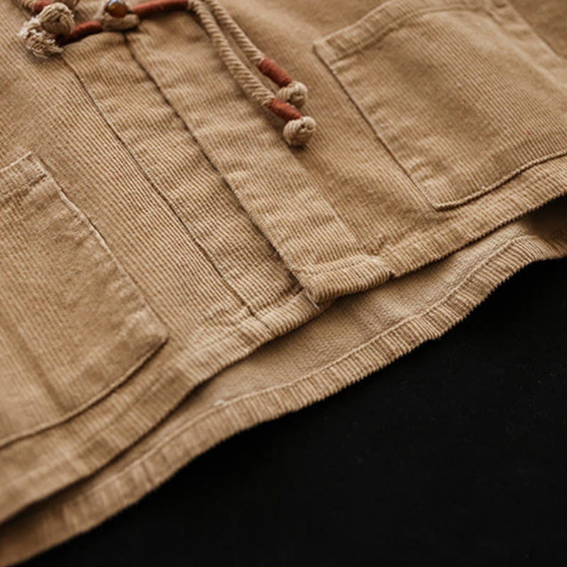 Buddha Stonesレディース コットン 長袖 コーデュロイ ジャケット ポケット付き - image 4