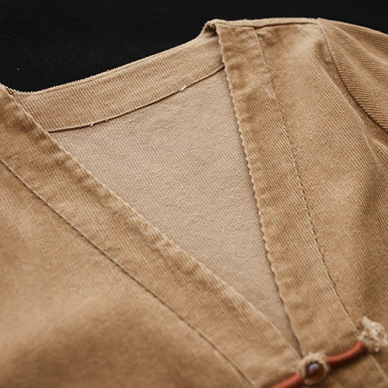 Buddha Stonesレディース コットン 長袖 コーデュロイ ジャケット ポケット付き - image 6