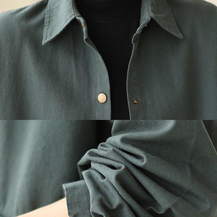 Buddha Stonesカジュアル 無地 レディース 長袖 ジャケット ポケット付き - image 7