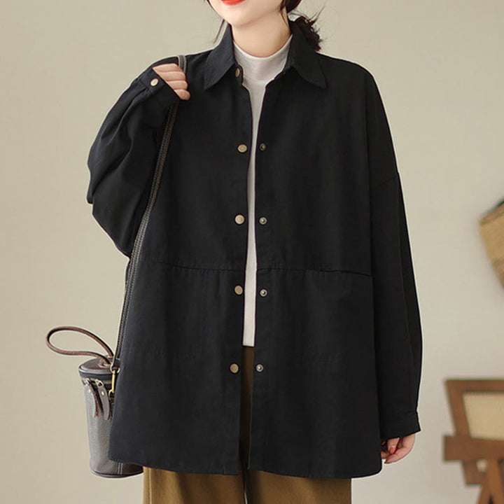 Buddha Stonesカジュアル 無地 レディース 長袖 ジャケット ポケット付き - image 18