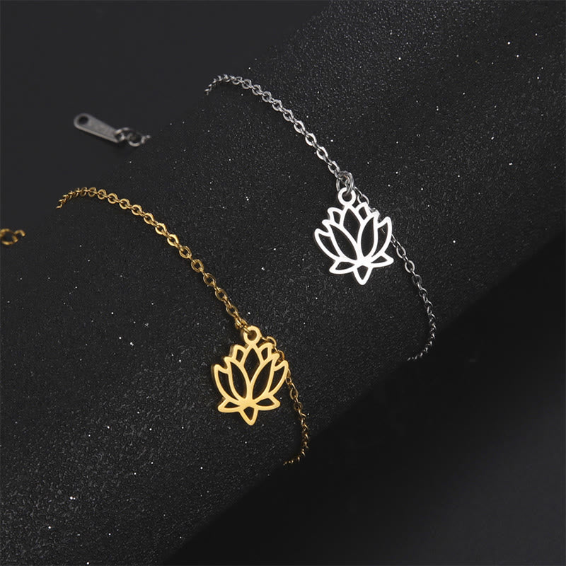 Buddha Stones蓮模様 チタン鋼 悟りのブレスレット - image 9