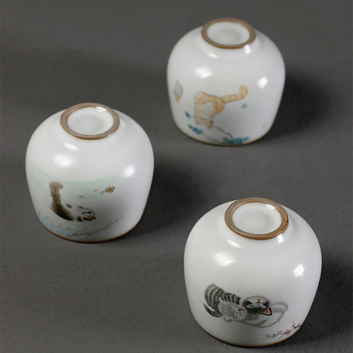 Buddha Stones かわいい猫の枝のティーカップカンフーティーカップギフトボックス付き - image 11