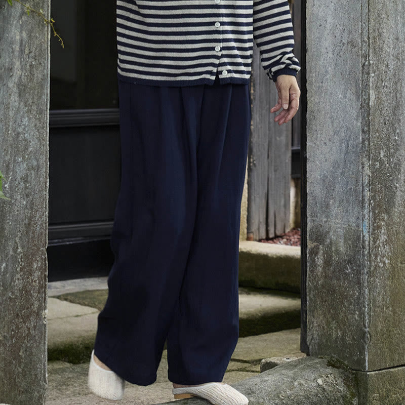 高齢者向けポケット付き、Buddha Stones無地アンクル丈レディースパンツ - image 26
