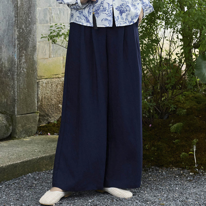高齢者向けポケット付き、Buddha Stones無地アンクル丈レディースパンツ - image 19