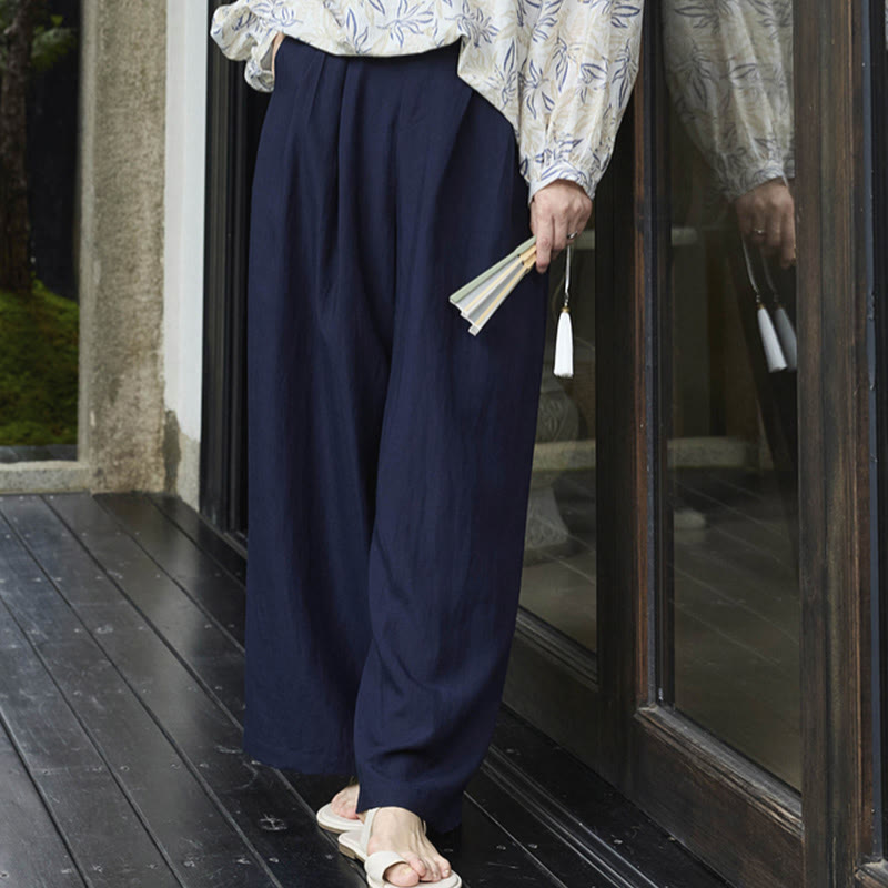 高齢者向けポケット付き、Buddha Stones無地アンクル丈レディースパンツ - image 23
