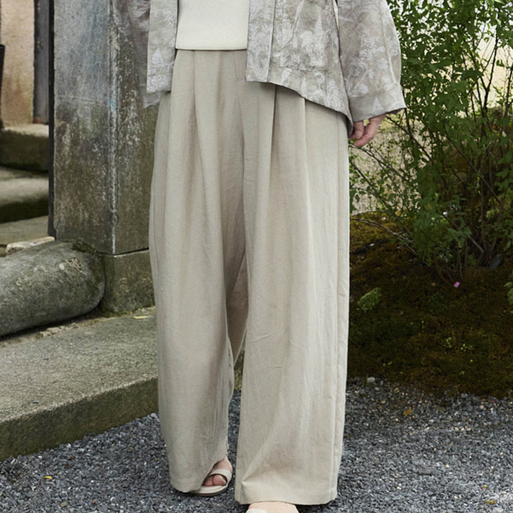 高齢者向けポケット付き、Buddha Stones無地アンクル丈レディースパンツ - image 6
