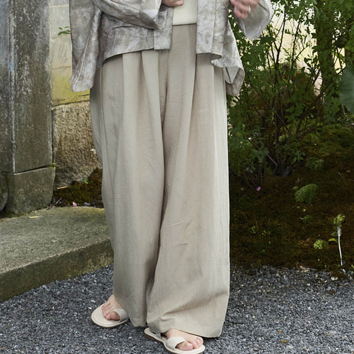 高齢者向けポケット付き、Buddha Stones無地アンクル丈レディースパンツ - image 11