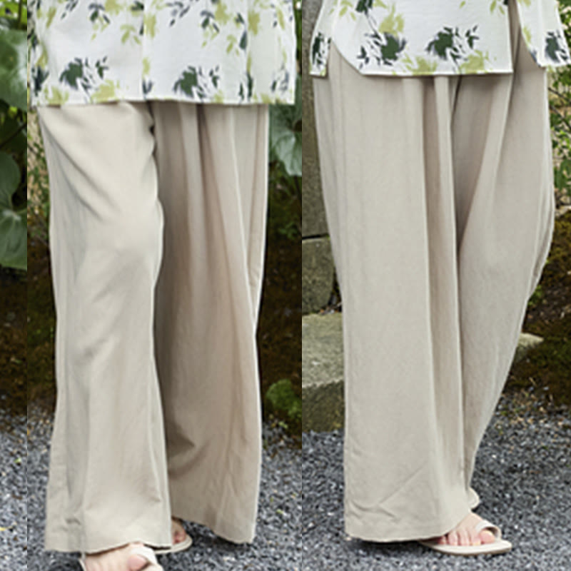 高齢者向けポケット付き、Buddha Stones無地アンクル丈レディースパンツ - image 15