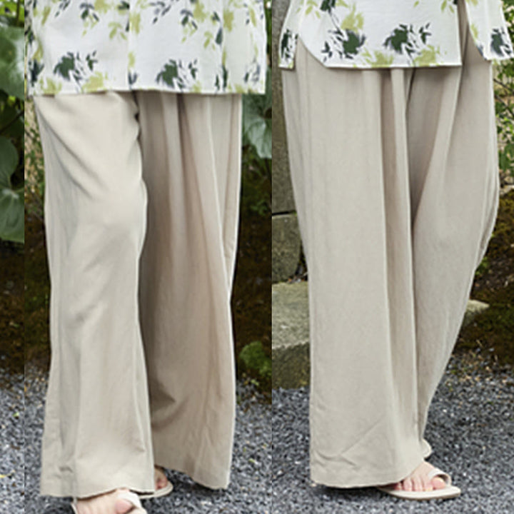 高齢者向けポケット付き、Buddha Stones無地アンクル丈レディースパンツ - image 15