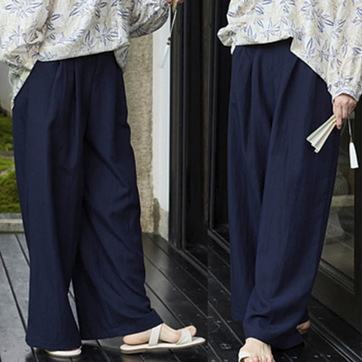 高齢者向けポケット付き、Buddha Stones無地アンクル丈レディースパンツ - image 31