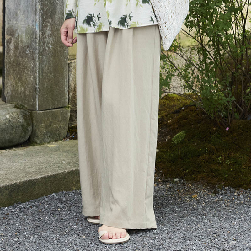 高齢者向けポケット付き、Buddha Stones無地アンクル丈レディースパンツ - image 14