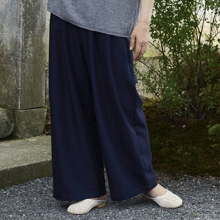 高齢者向けポケット付き、Buddha Stones無地アンクル丈レディースパンツ - image 27