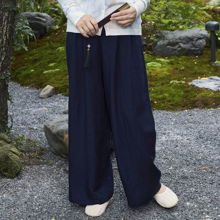 高齢者向けポケット付き、Buddha Stones無地アンクル丈レディースパンツ - image 25