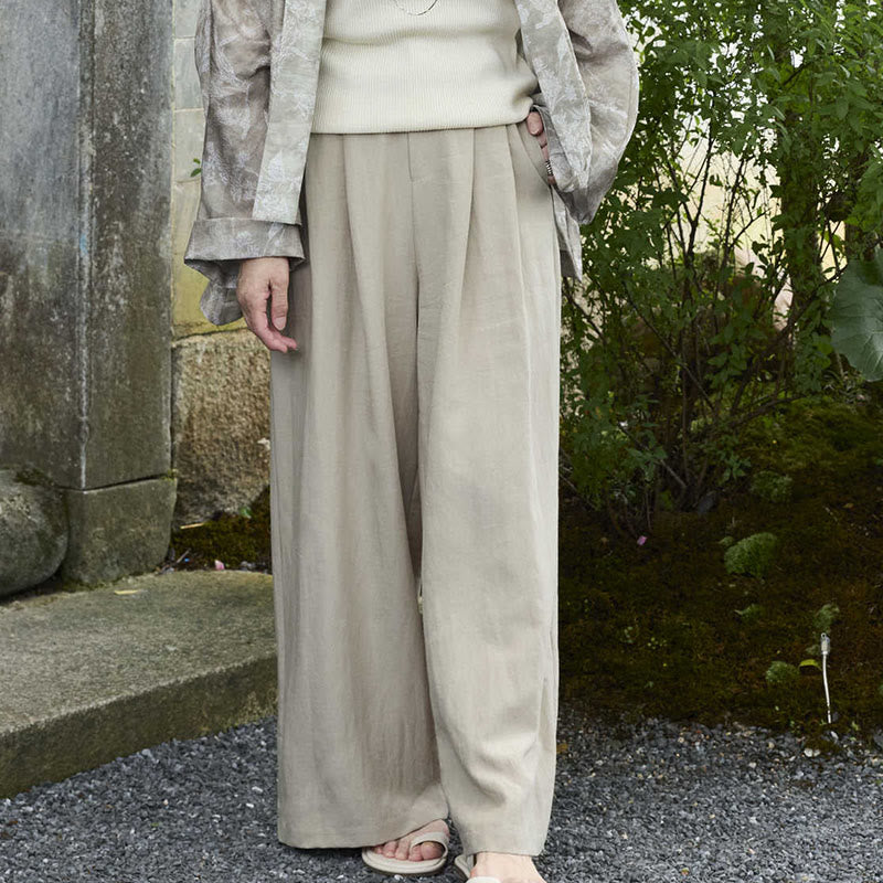 高齢者向けポケット付き、Buddha Stones無地アンクル丈レディースパンツ - image 12