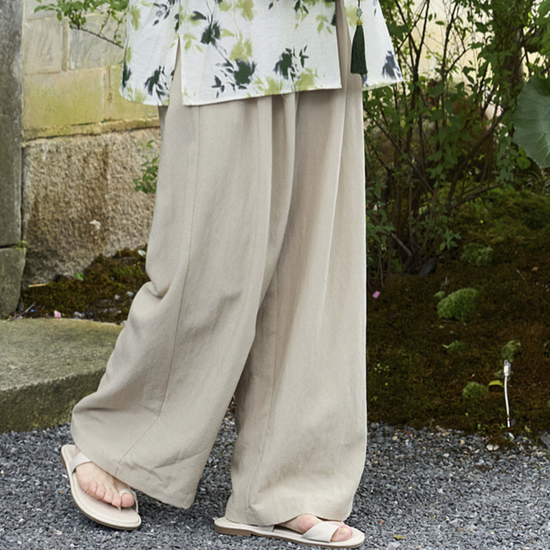 高齢者向けポケット付き、Buddha Stones無地アンクル丈レディースパンツ - image 10
