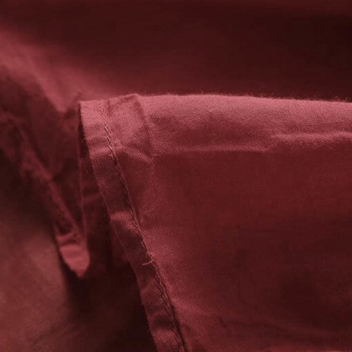 Buddha Stones刺繍パッチワークロングパフスリーブドローストリングミディドレス（ポケット付き） - image 7