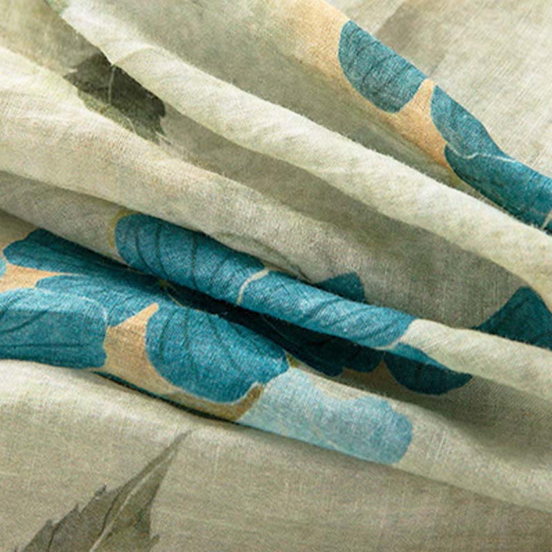 Buddha Stonesハーフスリーブ カラーコントラスト 花柄 ミディドレス ポケット付き - image 4