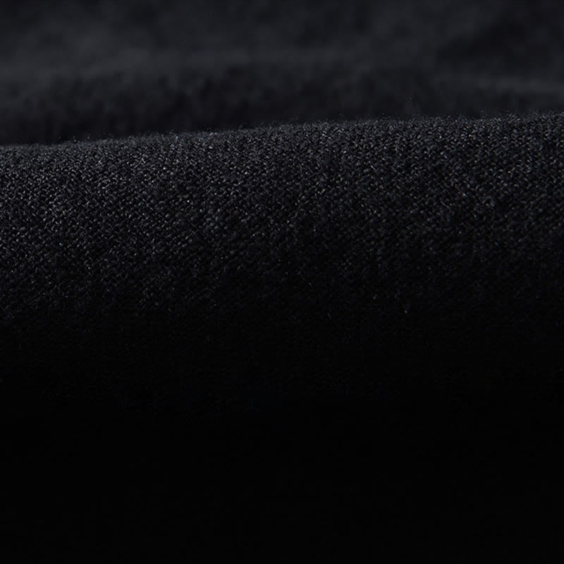 Buddha Stones秋冬 無地 長袖 ボタン メンズ ラミー コットン シャツ ポケット付き - image 9