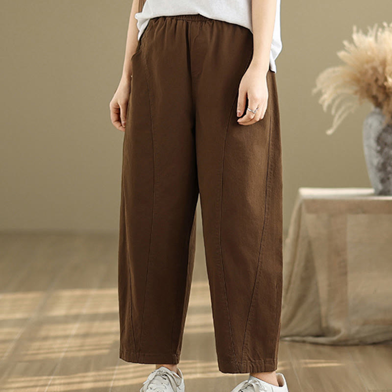 Buddha Stonesカジュアル 伸縮性ウエスト レディース ポリエステル ハーレムパンツ ポケット付き - image 16