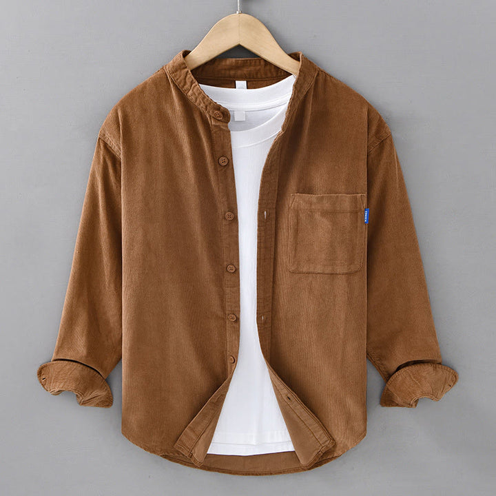 Buddha Stonesプレーンボタンダウン コットンコーデュロイ メンズ 長袖ジャケット - ゴールデンロッド - US/UK/AU42、 EU52 (3XL) - image 11