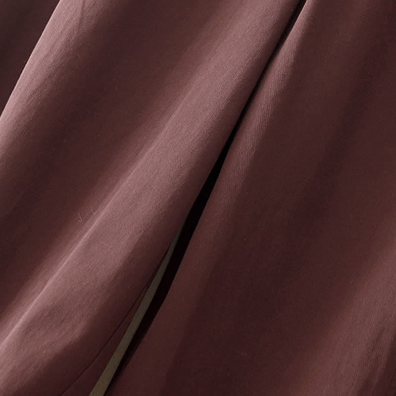 Buddha Stones無地 7-8丈 レディース ハーレム コットンパンツ ポケット付き - image 7