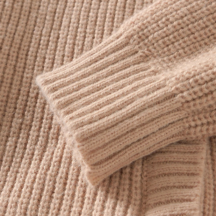 Buddha Stones冬用 無地 ジッパー ニット カーディガン メンズ 長袖 コットン ジャケット ポケット付き - image 15