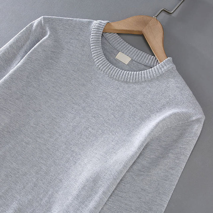 Buddha Stonesリブデザイン ピュアコットン サーマル メンズ クルーネック 長袖 セーター - image 5