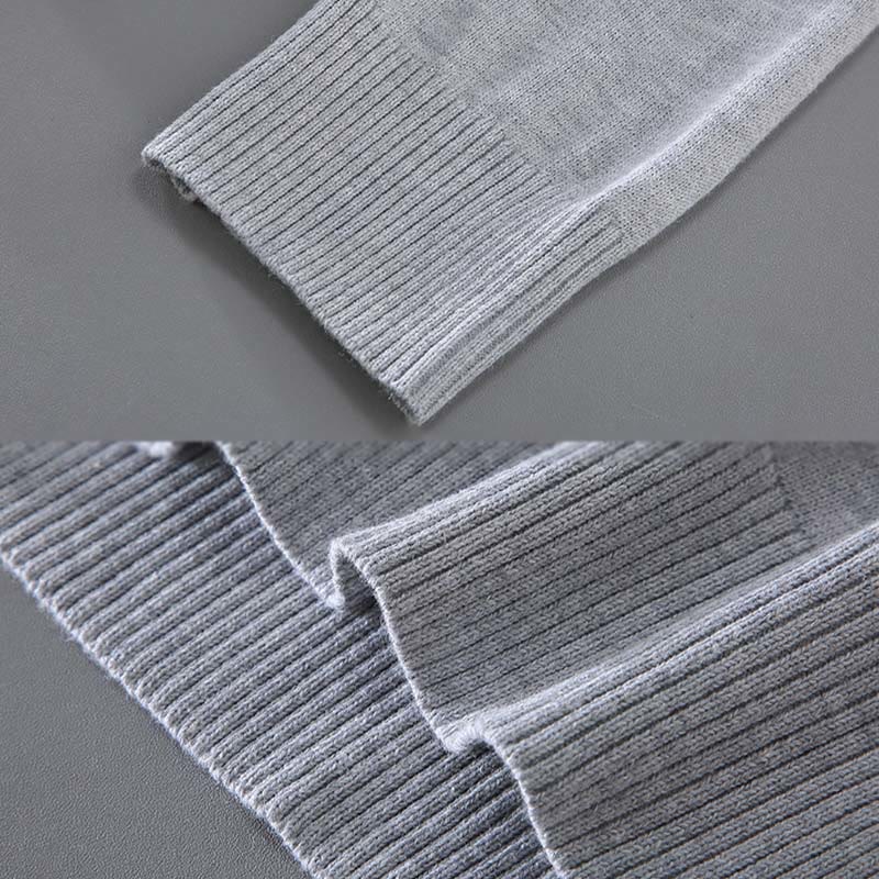 Buddha Stonesリブデザイン ピュアコットン サーマル メンズ クルーネック 長袖 セーター - image 9