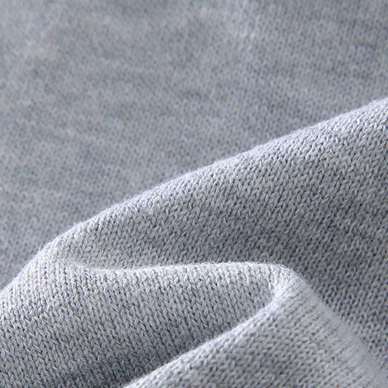 Buddha Stonesリブデザイン ピュアコットン サーマル メンズ クルーネック 長袖 セーター - image 6