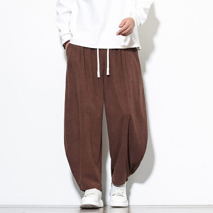 Buddha Stonesメンズ 無地 ピュアコットン コーデュロイ アンクル丈 ハーレムパンツ ポケット付き - image 26