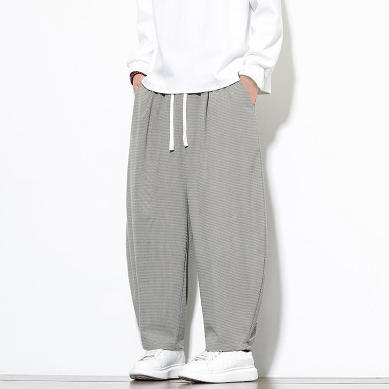 Buddha Stonesメンズ 無地 ピュアコットン コーデュロイ アンクル丈 ハーレムパンツ ポケット付き - image 9