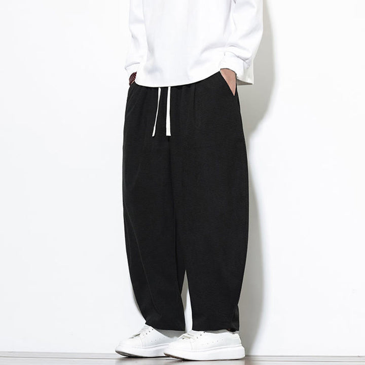 Buddha Stonesメンズ 無地 ピュアコットン コーデュロイ アンクル丈 ハーレムパンツ ポケット付き - image 18