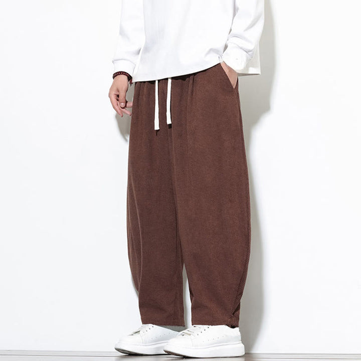 Buddha Stonesメンズ 無地 ピュアコットン コーデュロイ アンクル丈 ハーレムパンツ ポケット付き - image 30