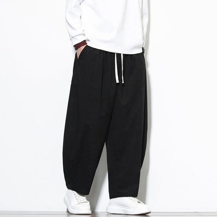Buddha Stonesメンズ 無地 ピュアコットン コーデュロイ アンクル丈 ハーレムパンツ ポケット付き - image 20