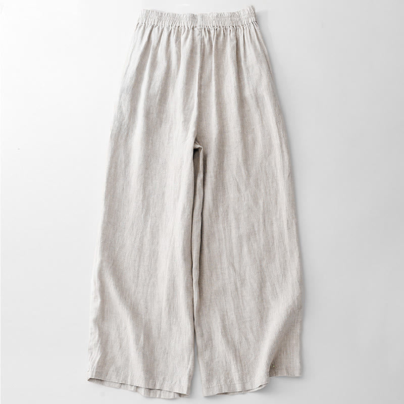 Buddha Stonesカジュアル 無地 ロープ レディース コットンパンツ ポケット付き - image 15