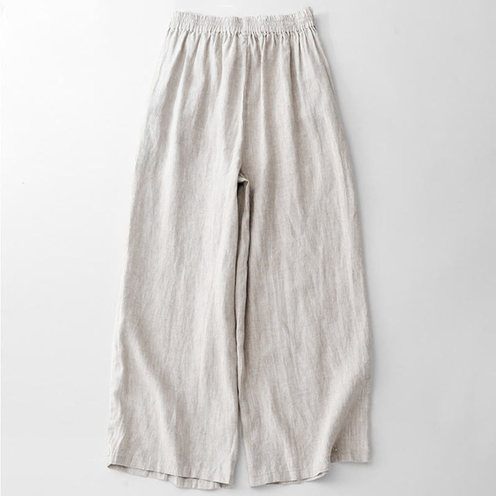 Buddha Stonesカジュアル 無地 ロープ レディース コットンパンツ ポケット付き - image 15
