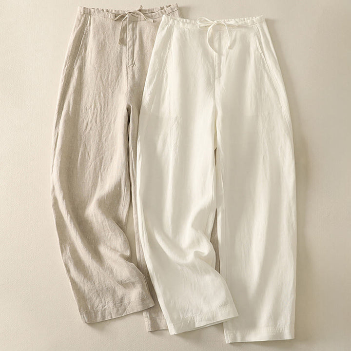 Buddha Stonesカジュアル 無地 ロープ レディース コットンパンツ ポケット付き - image 13