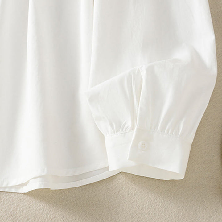 Buddha Stonesカジュアル レディース 長袖 レースラペル コットンシャツ - image 23