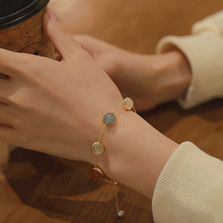 Buddha Stonesカラフルクリスタル アメジスト ストロベリークォーツ バランスブレスレット - image 17