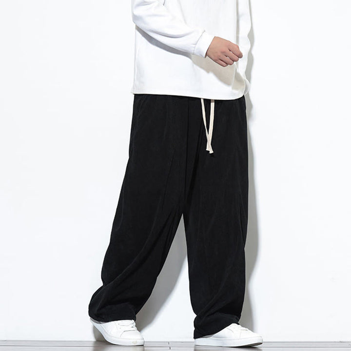 Buddha Stonesプレーンドローストリング ピュアコットンコーデュロイ メンズ ハーレムパンツ ポケット付き - image 25