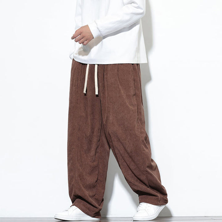 Buddha Stonesプレーンドローストリング ピュアコットンコーデュロイ メンズ ハーレムパンツ ポケット付き - image 32